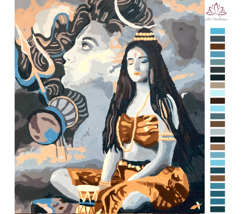 Картина за номерами Artmeditation "Шакті" з медитацією "Пробудження жіночої природи"