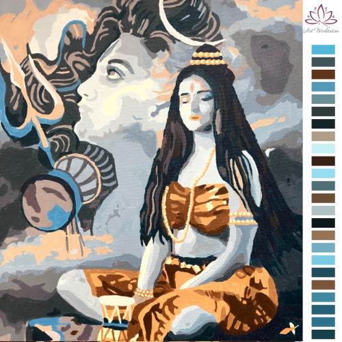 Картина по номерам Шакти с медитацией "Пробуждение женской природы"